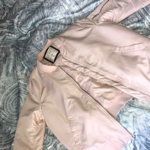Pink bomber jacket